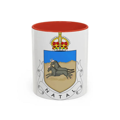 Coat of arms of Natal 1907-1997 - Accent Coffee Mug 11oz Red - Go Mug Yourself