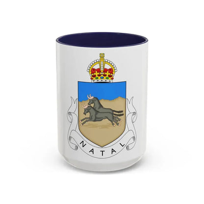 Coat of arms of Natal 1907-1997 - Accent Coffee Mug 15oz Navy - Go Mug Yourself