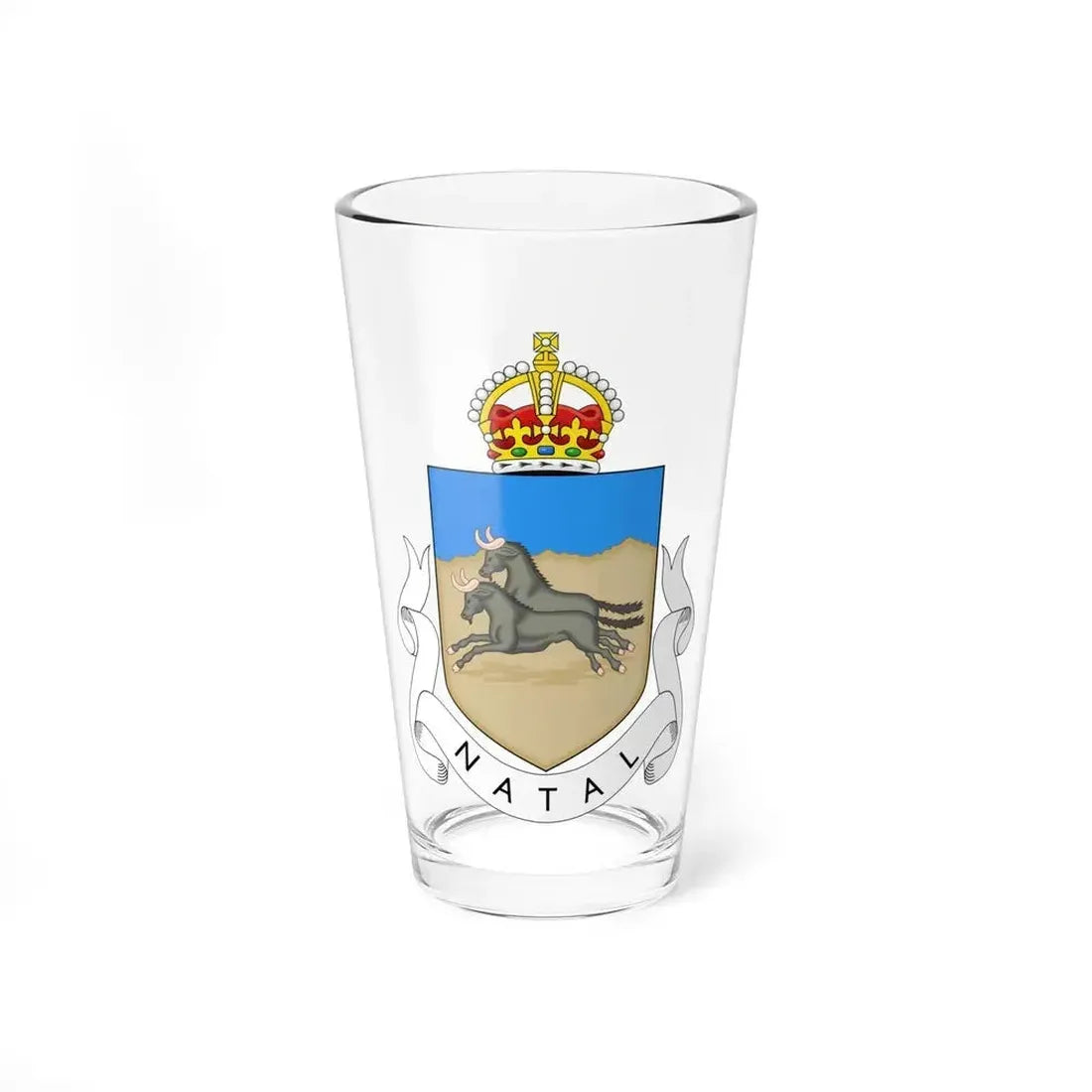 Coat of arms of Natal 1907-1997 - Pint Glass 16oz 16oz - Go Mug Yourself