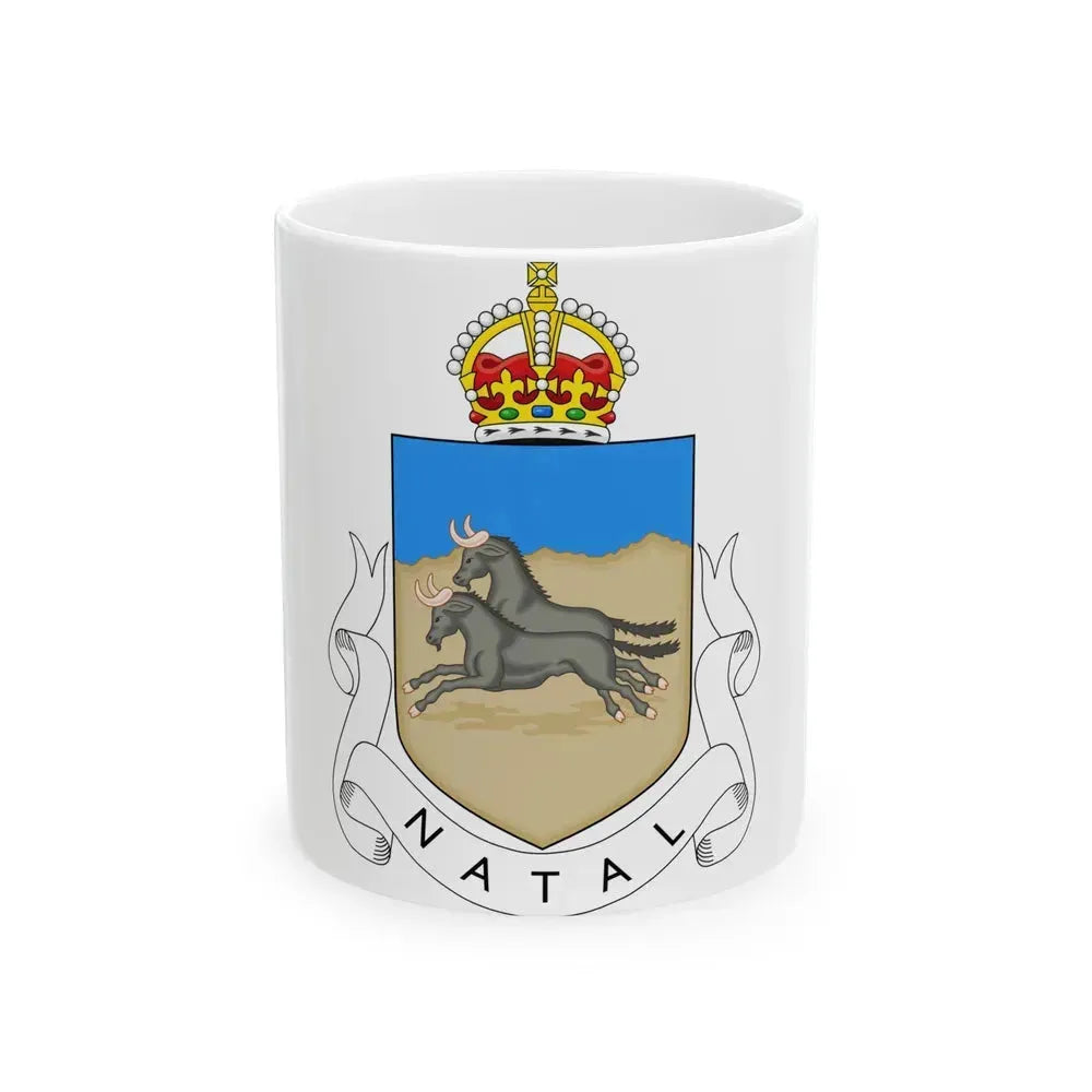 Coat of arms of Natal 1907-1997 - White Coffee Mug 11oz - Go Mug Yourself