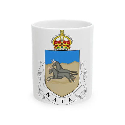 Coat of arms of Natal 1907-1997 - White Coffee Mug 11oz - Go Mug Yourself