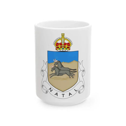 Coat of arms of Natal 1907-1997 - White Coffee Mug 15oz - Go Mug Yourself
