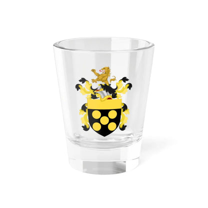 Coat of Arms of Nathaniel Byfield (United States) (Coat of Arms) Shot Glass 1.5oz 1.5oz - Go Mug Yourself