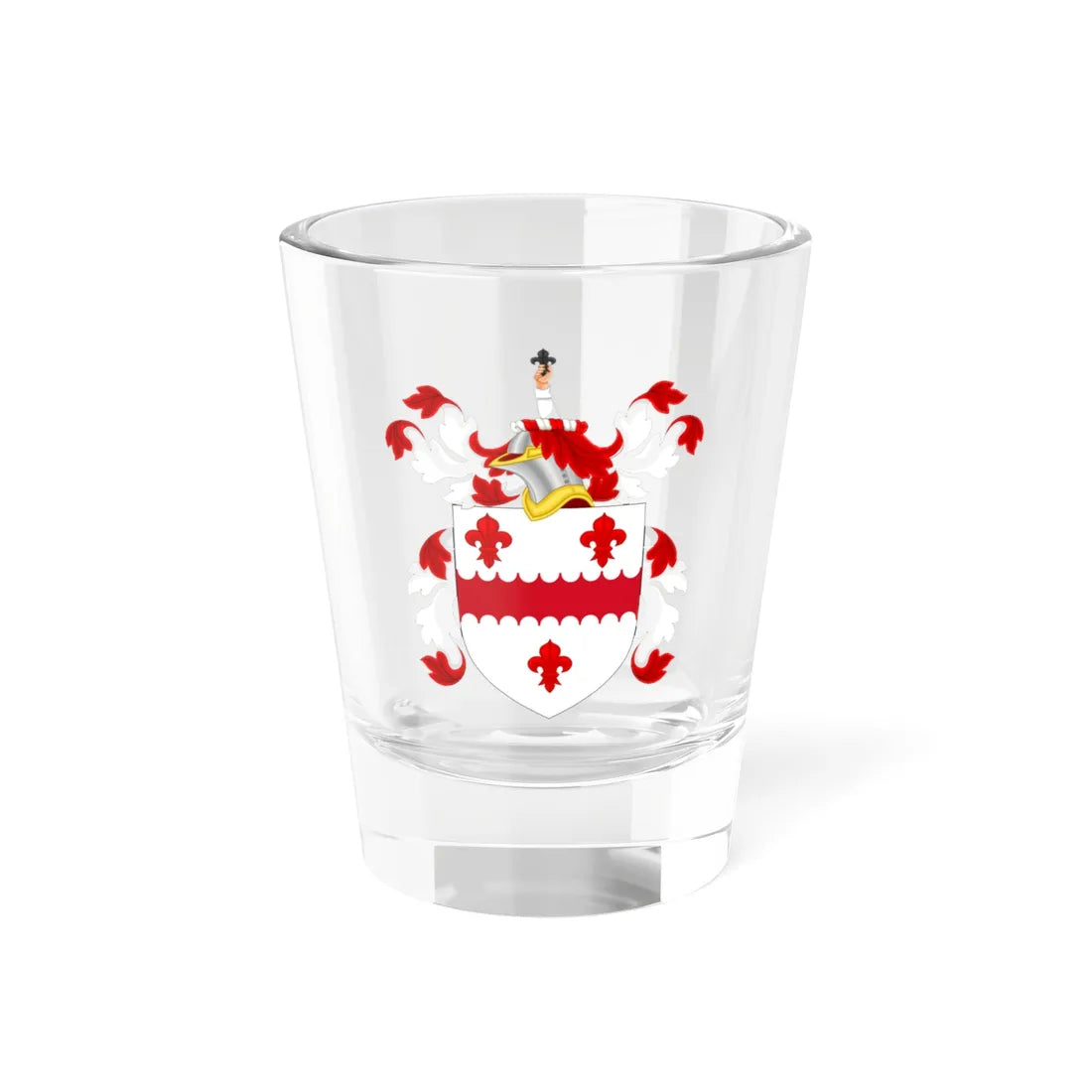 Coat of Arms of Nathaniel Ely (United States) (Coat of Arms) Shot Glass 1.5oz 1.5oz - Go Mug Yourself