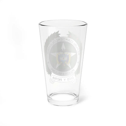 Coat of arms of National Police of Colombia (Colombia) (Coat of Arms) Pint Glass 16oz - Go Mug Yourself