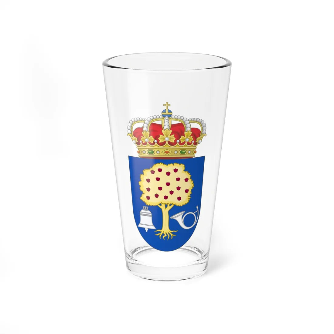 Coat of Arms of Navalmoral de la Mata (Spain) (Coat of Arms) Pint Glass 16oz 16oz - Go Mug Yourself