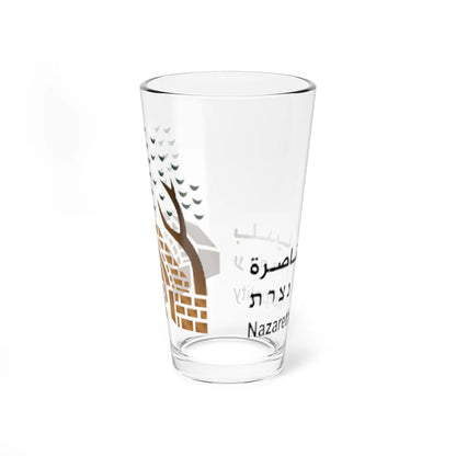 Coat of Arms of Nazareth (Israel) (Coat of Arms) Pint Glass 16oz - Go Mug Yourself