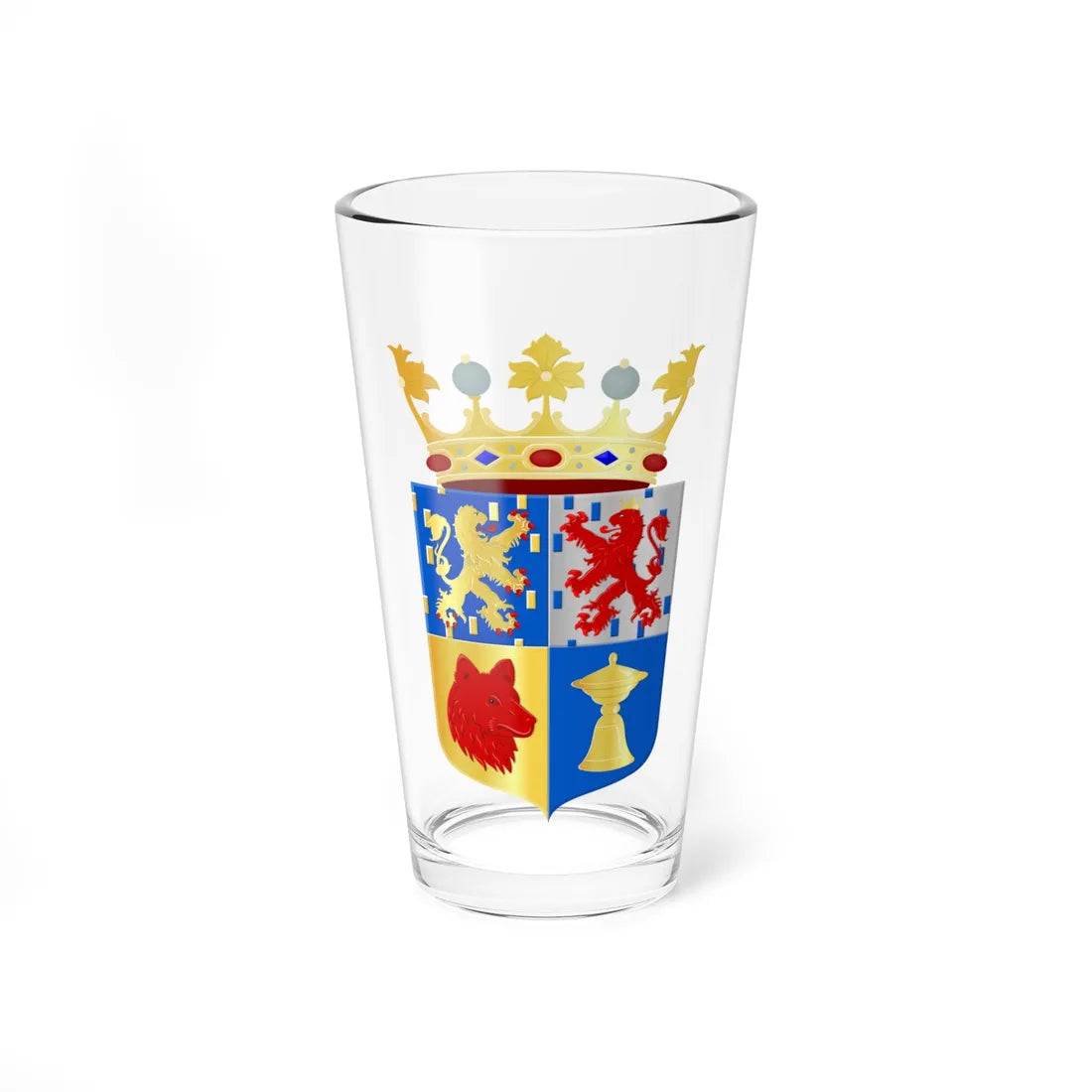 Coat of arms of Neder Betuwe (Netherlands) (Coat of Arms) Pint Glass 16oz 16oz - Go Mug Yourself