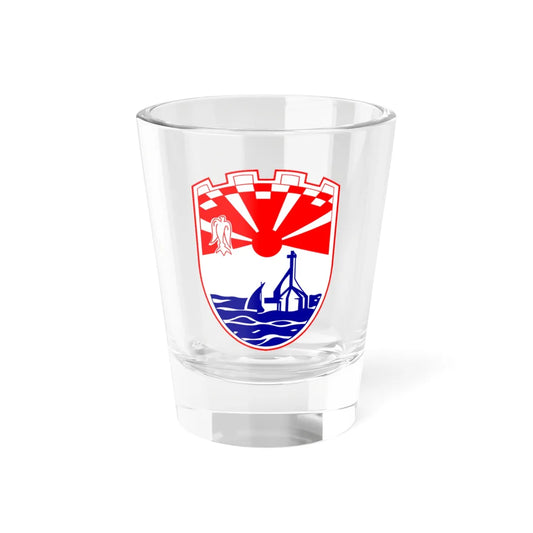 Coat of Arms of Neum (Bosnia and Herzegovina) (Coat of Arms) Shot Glass 1.5oz 1.5oz - Go Mug Yourself