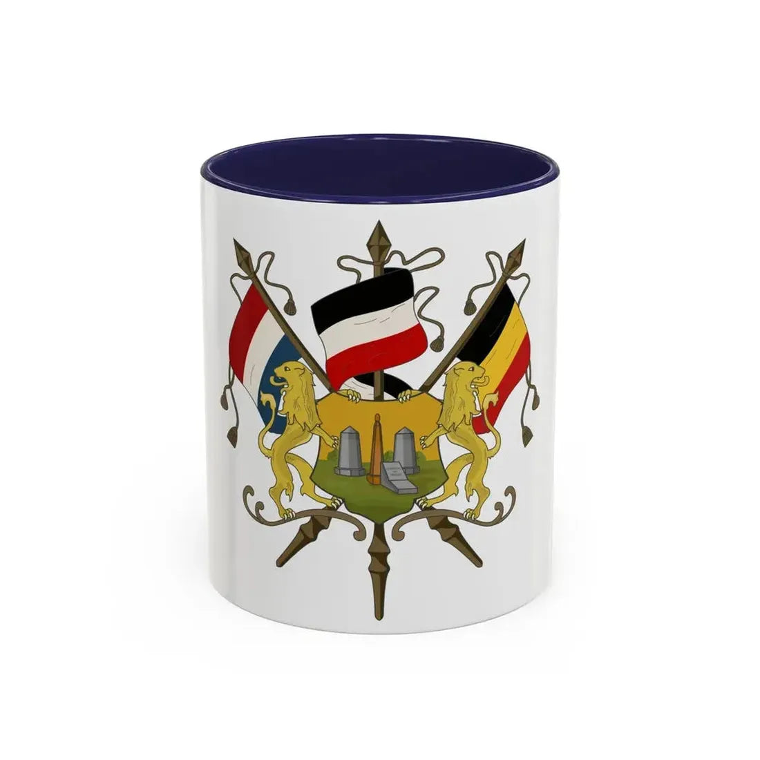 Coat of arms of Neutral Moresnet - Accent Coffee Mug 11oz Navy - Go Mug Yourself
