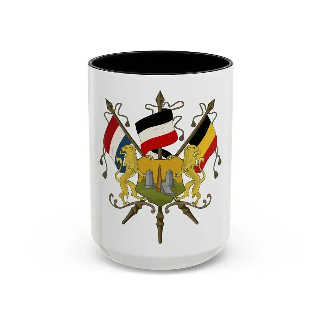 Coat of arms of Neutral Moresnet - Accent Coffee Mug 15oz Black - Go Mug Yourself
