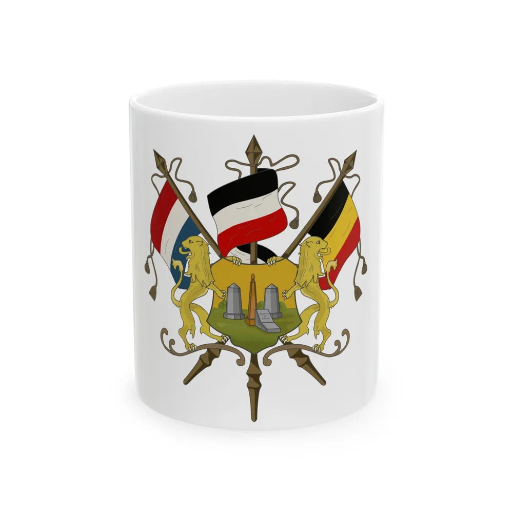 Coat of arms of Neutral Moresnet - White Coffee Mug-11oz-Go Mug Yourself