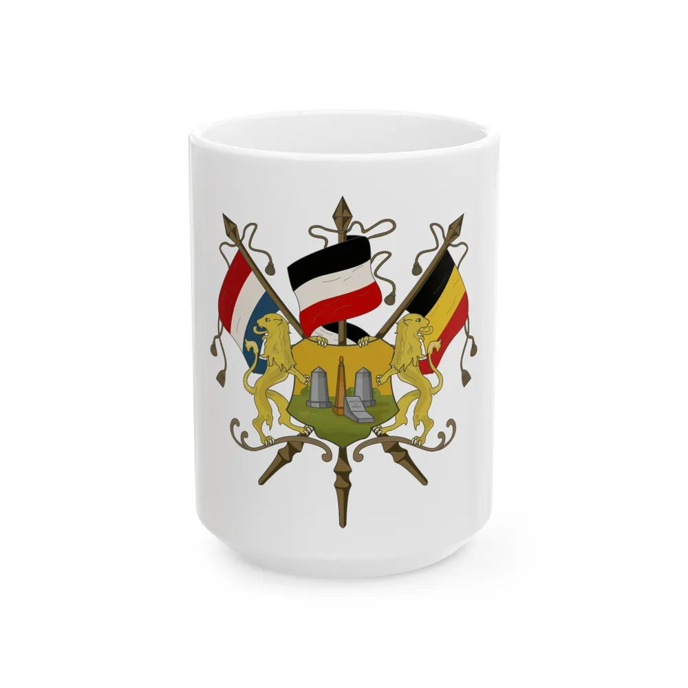 Coat of arms of Neutral Moresnet - White Coffee Mug-15oz-Go Mug Yourself