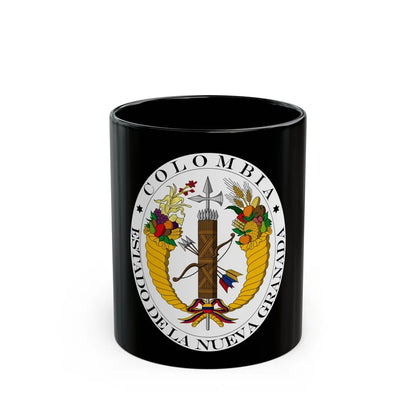 Coat of arms of New Granada (1830) - Black Coffee Mug-11oz-Go Mug Yourself