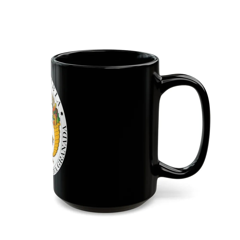 Coat of arms of New Granada (1830) - Black Coffee Mug-Go Mug Yourself