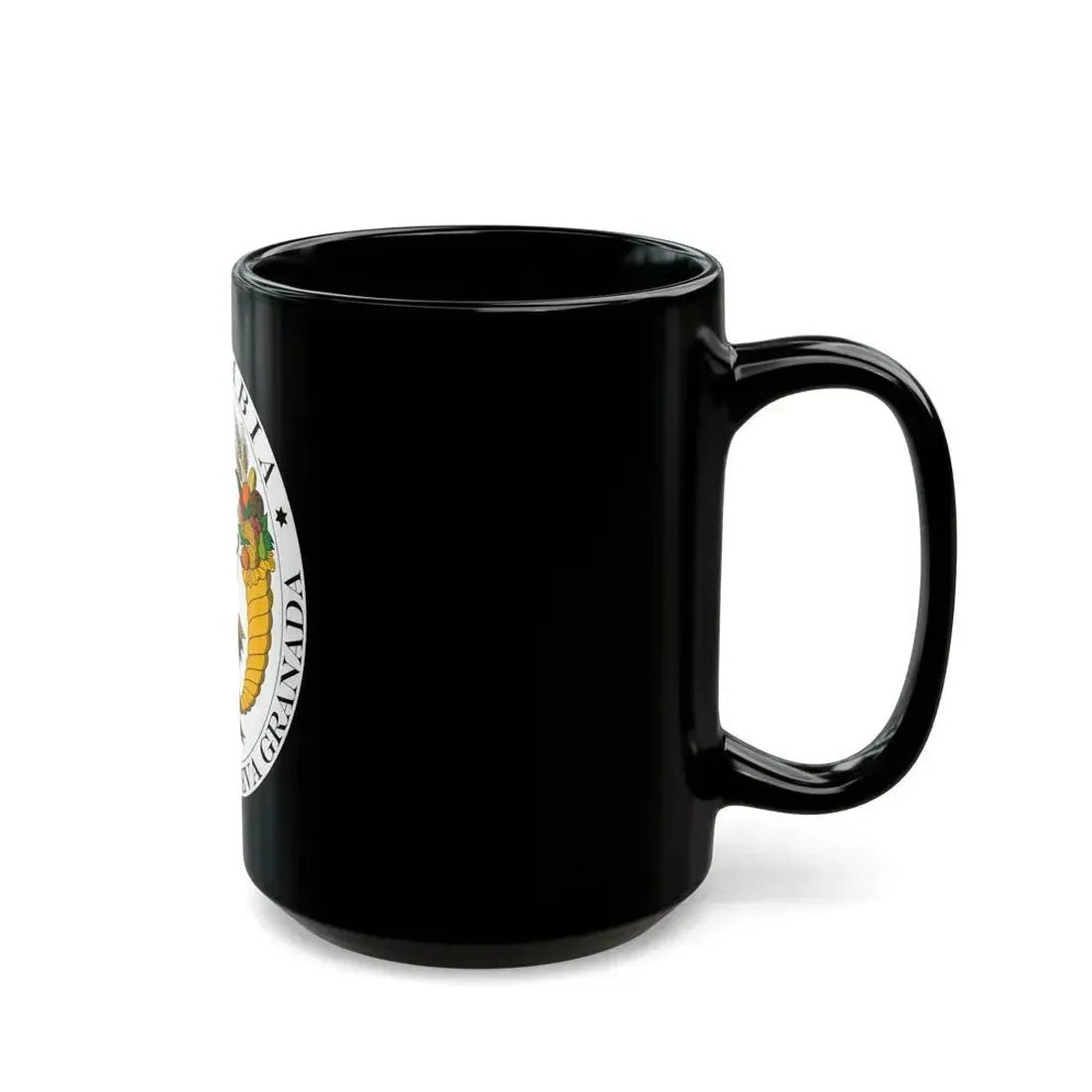 Coat of arms of New Granada (1830) - Black Coffee Mug - Go Mug Yourself