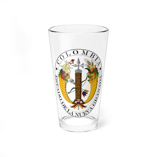 Coat of arms of New Granada (1830) - Pint Glass 16oz 16oz - Go Mug Yourself