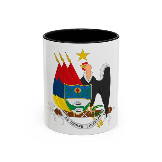 Coat of arms of New Granada (1854) - Accent Coffee Mug 11oz Black - Go Mug Yourself