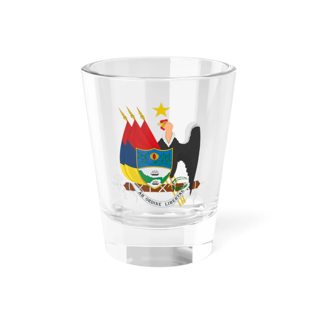Coat of arms of New Granada 1854 (Coat of Arms) Shot Glass 1.5oz 1.5oz - Go Mug Yourself