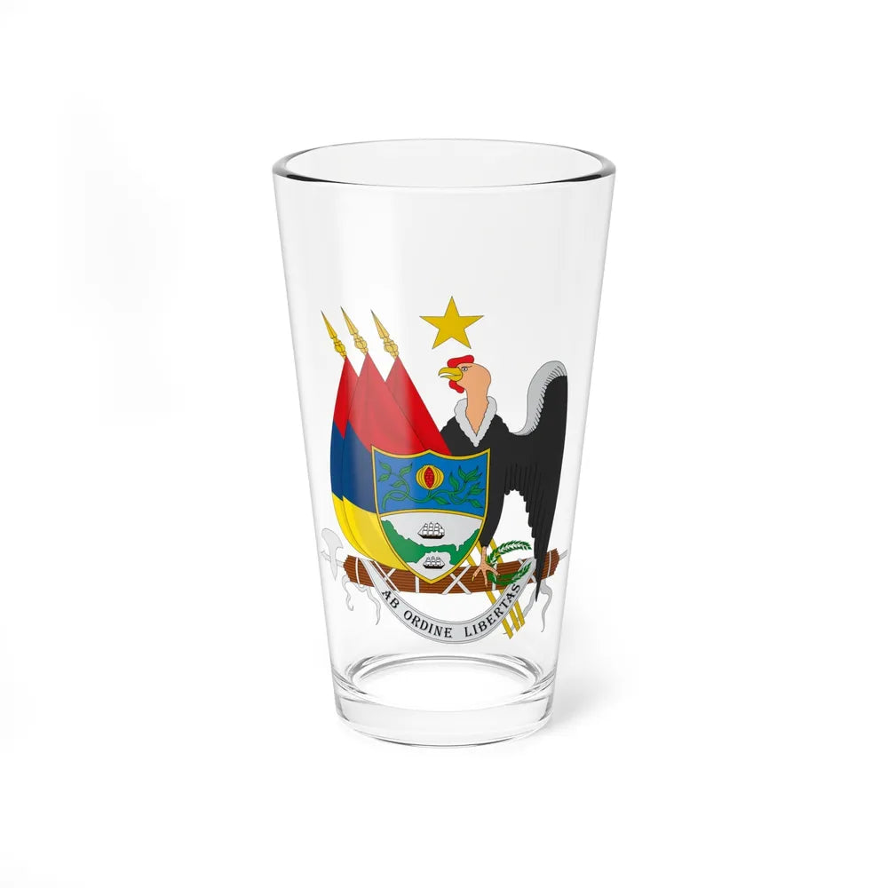 Coat of arms of New Granada (1854) - Pint Glass 16oz-16oz-Go Mug Yourself