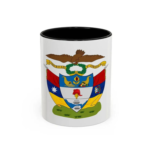Coat of arms of New Granada - Accent Coffee Mug 11oz Black - Go Mug Yourself