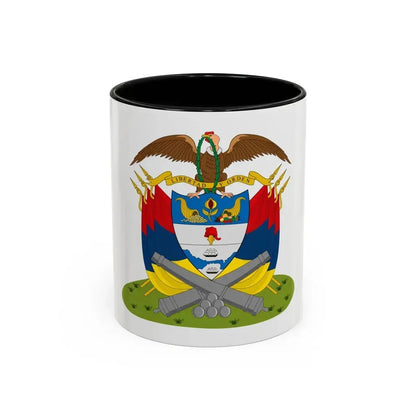 Coat of arms of New Granada (December 1854) - Accent Coffee Mug 11oz Black - Go Mug Yourself