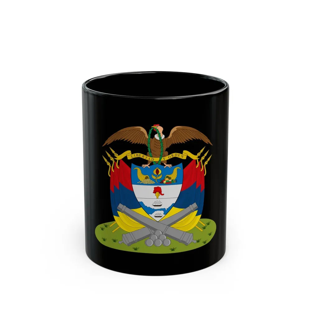 Coat of arms of New Granada (December 1854) - Black Coffee Mug-11oz-Go Mug Yourself