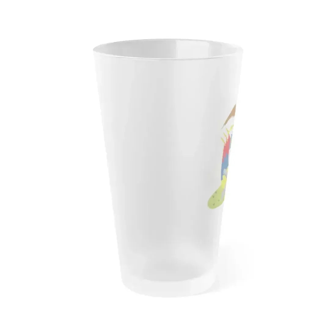 Coat of arms of New Granada (December 1854) - Frosted Pint Glass 16oz - Go Mug Yourself