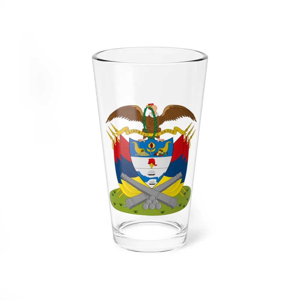 Coat of arms of New Granada (December 1854) - Pint Glass 16oz-16oz-Go Mug Yourself