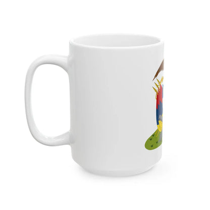 Coat of arms of New Granada (December 1854) - White Coffee Mug-Go Mug Yourself