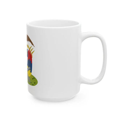 Coat of arms of New Granada (December 1854) - White Coffee Mug-Go Mug Yourself