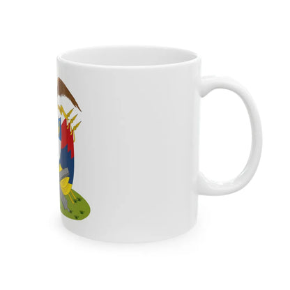 Coat of arms of New Granada (December 1854) - White Coffee Mug-Go Mug Yourself