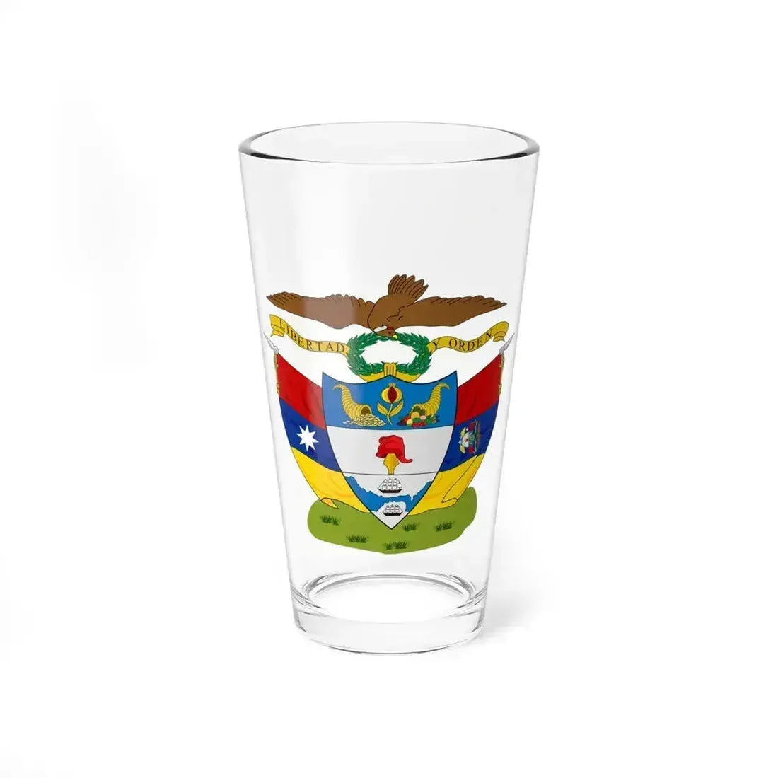 Coat of arms of New Granada - Pint Glass 16oz - Go Mug Yourself