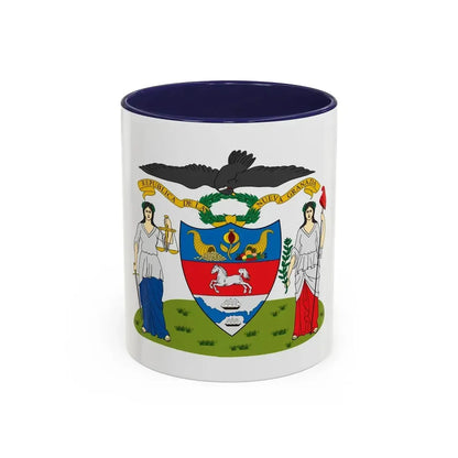 Coat of arms of New Granada (proposal) - Accent Coffee Mug 11oz Navy - Go Mug Yourself