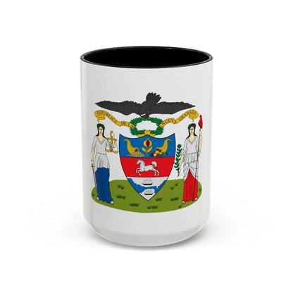 Coat of arms of New Granada (proposal) - Accent Coffee Mug 15oz Black - Go Mug Yourself