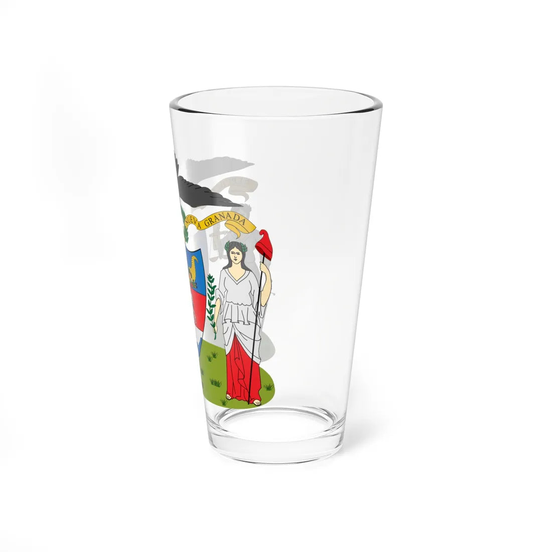 Coat of arms of New Granada proposal (Coat of Arms) Pint Glass 16oz - Go Mug Yourself