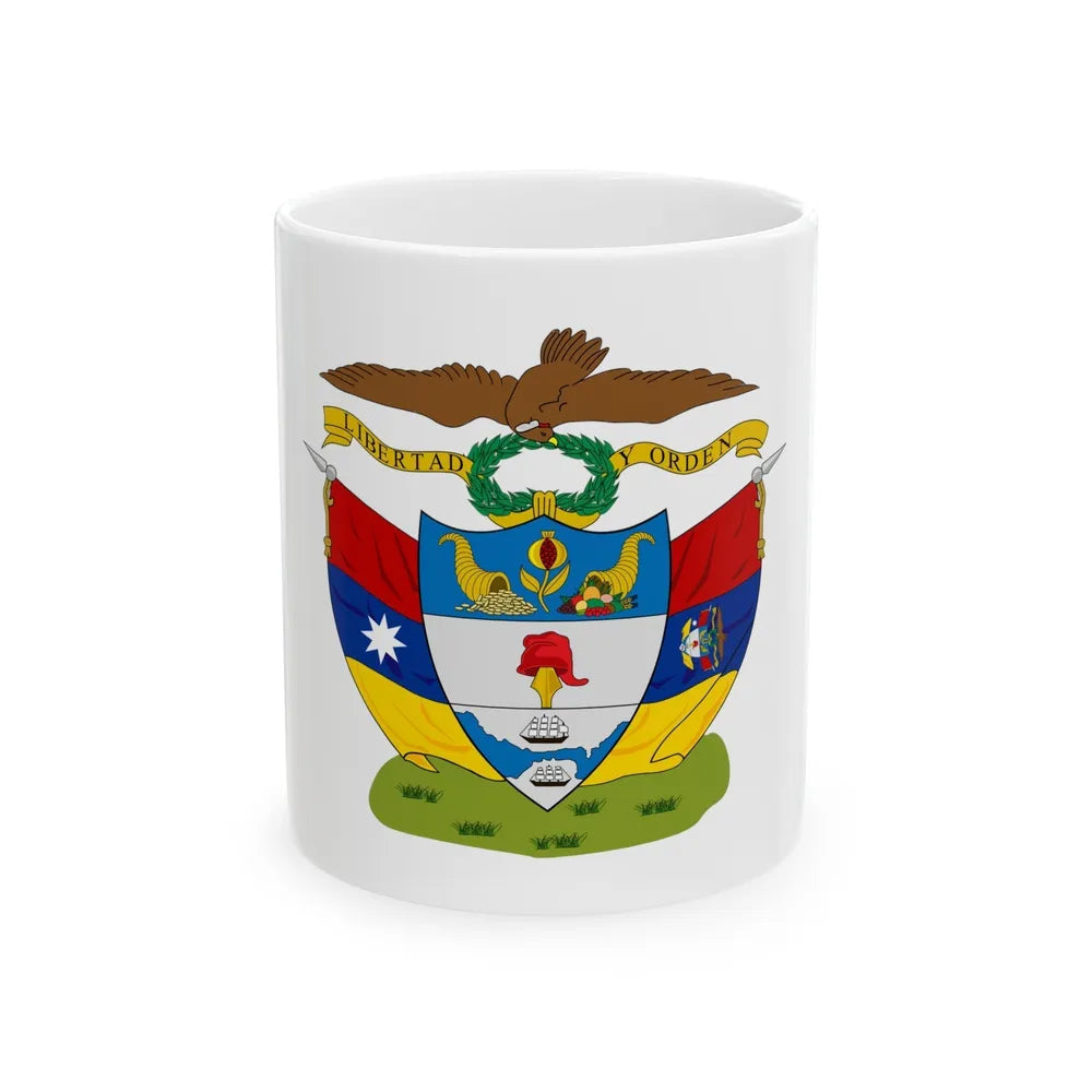 Coat of arms of New Granada - White Coffee Mug-11oz-Go Mug Yourself