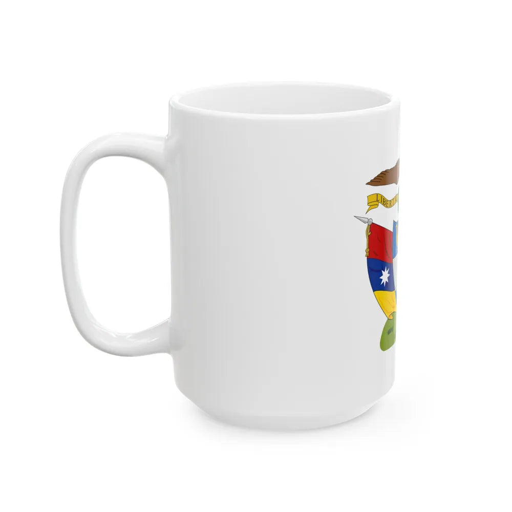 Coat of arms of New Granada - White Coffee Mug-Go Mug Yourself