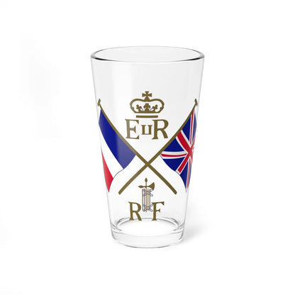Coat of arms of New Hebrides (United Kingdom) (Coat of Arms) Pint Glass 16oz 16oz - Go Mug Yourself