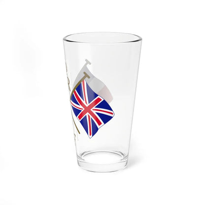 Coat of arms of New Hebrides (United Kingdom) (Coat of Arms) Pint Glass 16oz - Go Mug Yourself