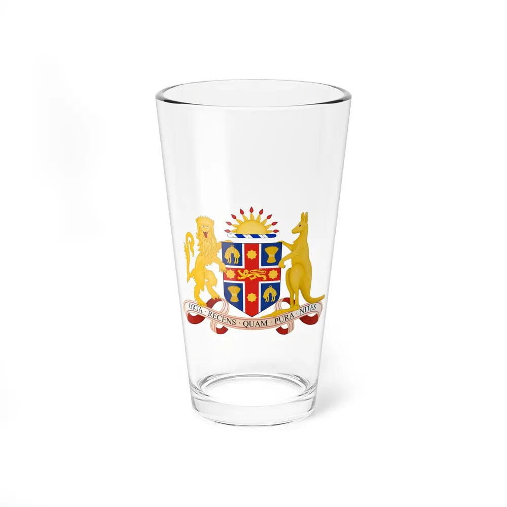 Coat of Arms of New South Wales - Pint Glass 16oz-16oz-Go Mug Yourself