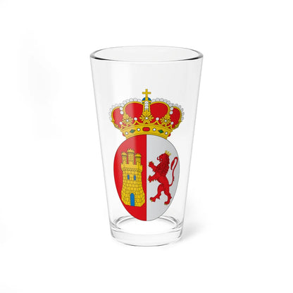 Coat of arms of New Spain (Costa Rica) (Coat of Arms) Pint Glass 16oz 16oz - Go Mug Yourself