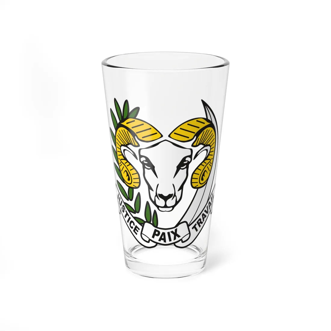 Coat of arms of New Zaire (Congo) (Coat of Arms) Pint Glass 16oz 16oz - Go Mug Yourself