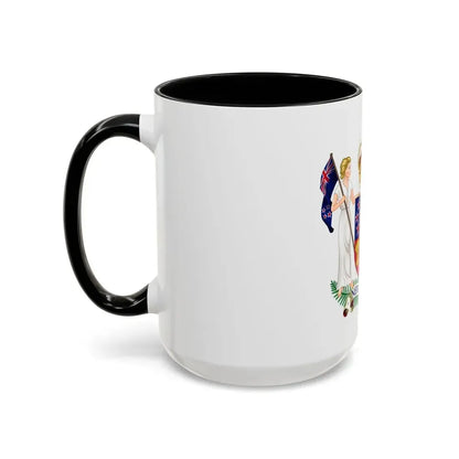 Coat of arms of New Zealand - Accent Coffee Mug - Go Mug Yourself
