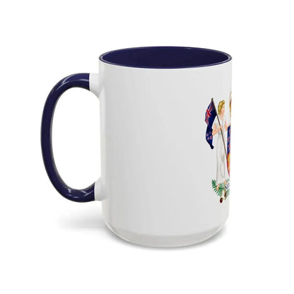 Coat of arms of New Zealand - Accent Coffee Mug - Go Mug Yourself