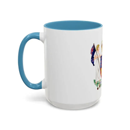 Coat of arms of New Zealand - Accent Coffee Mug - Go Mug Yourself