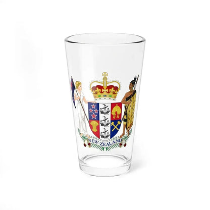 Coat of arms of New Zealand - Pint Glass 16oz 16oz - Go Mug Yourself