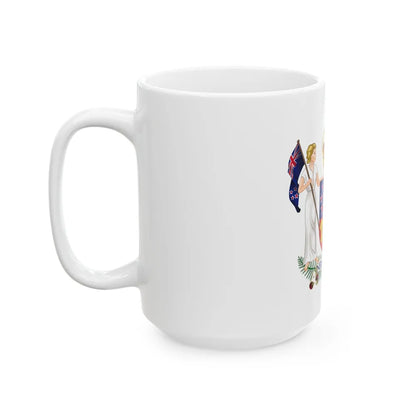 Coat of arms of New Zealand - White Coffee Mug-Go Mug Yourself