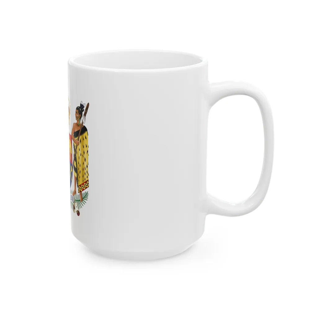 Coat of arms of New Zealand - White Coffee Mug-Go Mug Yourself