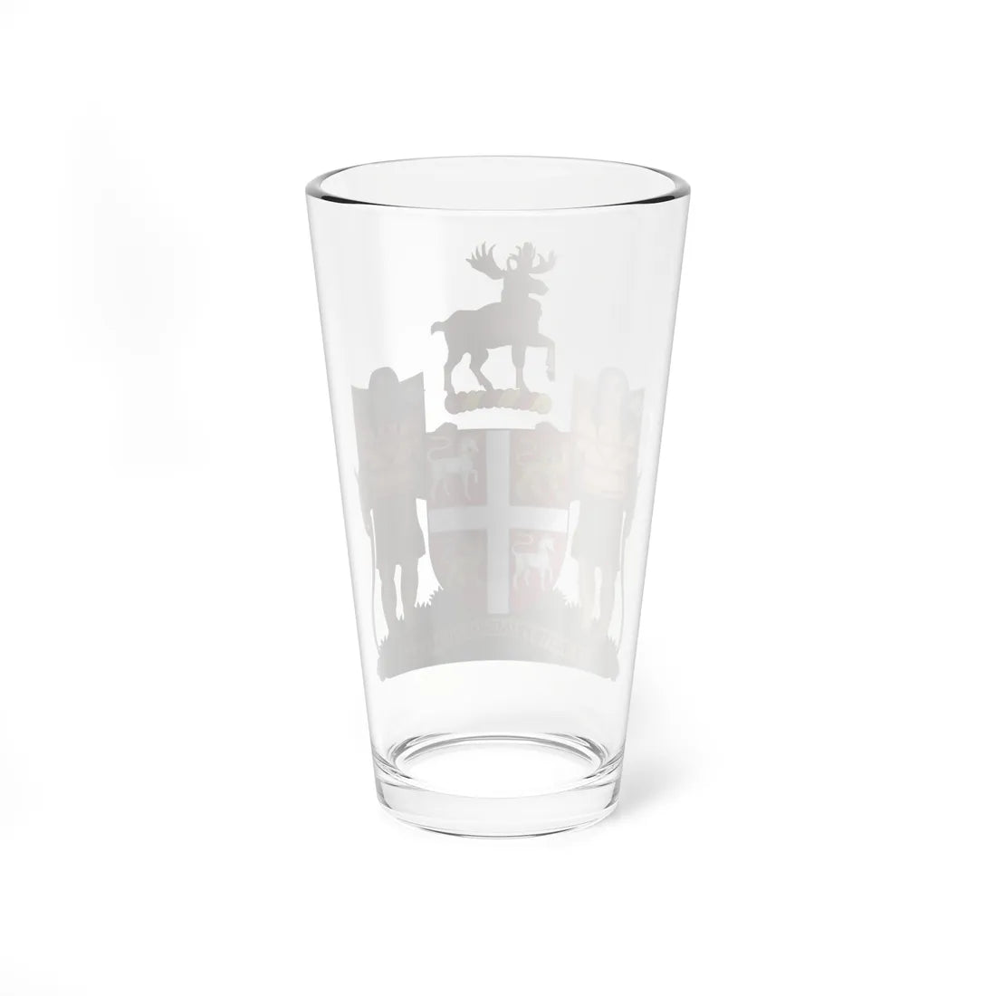 Coat of Arms of Newfoundland and Labrador (Spain) (Coat of Arms) Pint Glass 16oz - Go Mug Yourself